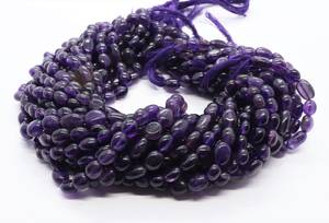 ลูกปัดอเมทิสต์แอฟริกันทรงหยดน้ำขนาด 6x8-7x9 มม. ลูกปัดอเมทิสต์ทรงหยดน้ำแบบไม่สม่ำเสมอ ขนาด 13 นิ้ว อเมทิสต์ธรรมชาติแบบเรียบ - Product Image 5