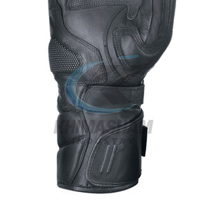 Gants de moto en cuir durables avec paume renforcée, antidérapants et respirants, ajustement confortable pour la conduite en extérieur - Product Image 6