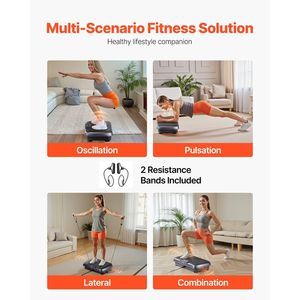 Macchina per Esercizi Fitness a Vibrazione per Tutto il Corpo - Piastra Vibrante con Funzione di Drenaggio Linfatico e Perdita di Peso - Product Image 6