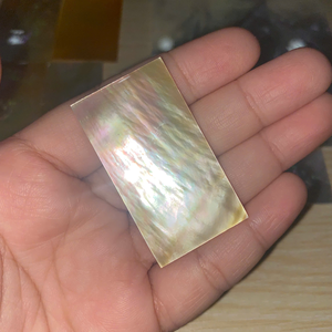 Natural Mother of Pearls Slice Baguette Shape <b>MOP</b> Slice 30X5 MM Slab Loose Mother Pearl for Wholesale Premium Craft DecoHome. - Product Image 3