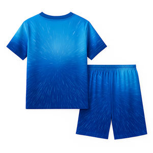 Unisex Soccer Clothing Set Sublimated 3D Football Print Quick Dry T-<b>Shirt</b> and Shorts Summer Athletic Wear - Product Image 2