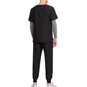 Ensemble de Blouse et Pantalon Médical Unisexe à Manches Courtes, Tricoté, pour Hommes, Femmes et Infirmières – Tenue d'Hôpital Tendance - Product Image 1