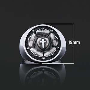 Anillo de Graduación Universitario BOJ RCJ Ring 004 Personalizado con Diamantes Plateados, Unisex, para Regalo en Fiestas y Ocasiones Especiales, Precio Bajo - Product Image 6