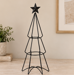 AK Brass Unique Design Metal Christmas <b>Decor</b> Piece Black Finished With Top <b>Star</b> Attractive Table <b>Decor</b> Item For Christmas <b>Decor</b> - Product Image 3