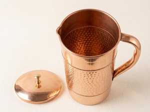 Jarra de Cobre Metálico Premium para Servir Agua y Presentar en la Mesa - Product Image 2
