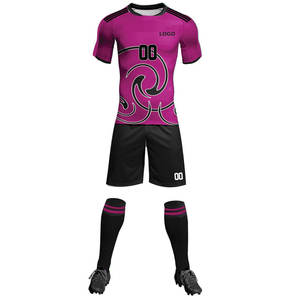 Ensemble d'uniformes de football personnalisés pour équipes, faible MOQ (1 ensemble), échantillon rapide en 7 jours, 160 g/m², séchage rapide, avec impression numérique OEM, kit de football - Product Image 4