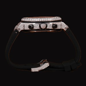 Reloj de Diamantes Mossinate con Caja de Silicona Negra Personalizable, Resistente al Agua para Hombre, Regalo de Joyería y para Fiestas, Disponible a Buen Precio - Product Image 6