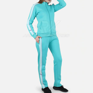 Fabricant pakistanais, dernière collection de survêtements pour femmes en coton/polyester, couleur unie. - Product Image 5