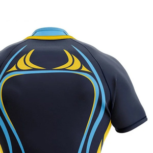 Maillot de rugby personnalisé haut de gamme, imprimé, extensible dans 4 directions, respirant, séchage rapide, antibactérien, anti-UV, 100 % polyester, été - Product Image 5