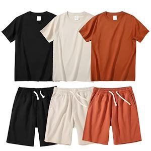 Ensemble de survêtement d'été de qualité supérieure, logo personnalisé, tissu doux et respirant, vêtements de sport légers, fabrication directe - Product Image 1