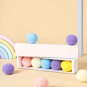 Elastic Eco-Friendly Durable Plush Ball <b>Interactive</b> <b>Cat</b> <b>Toy</b> Set Multicolor Chew <b>Toy</b> for <b>Cats</b> - Product Image 2