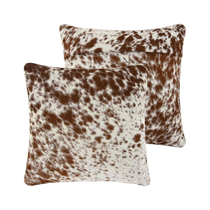 Genuine Cowhide Hair On Leather <b>Throw</b> <b>Pillow</b> Cover Wholesale Natural Cow Print Cushion Cover Rustic Western Farmhouse Home Decor - Product Image 3