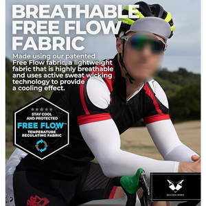 Mangas de Béisbol Elásticas para Deportes al Aire Libre, Protección UV, Color Blanco Sólido, Buena Calidad, Nuevo Producto, Mejor Proveedor - Product Image 3