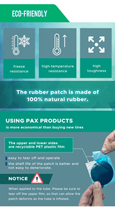 Parche Universal de Caucho Natural para Neumáticos de 42 mm para Reparación de Neumáticos de Coche, Bicicleta y Camioneta Ligera - Product Image 3