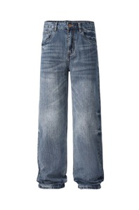 Jeans de mezclilla para hombre, corte ajustado, color liso, estilo casual, pantalones de algodón para otoño, jeans de mezclilla de buena calidad para hombre - Product Image 3