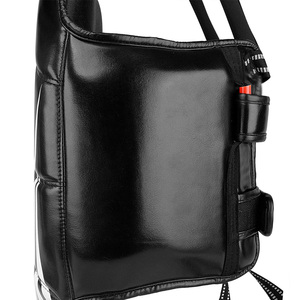 Protège-poitrine de boxe en cuir noir personnalisé, confortable, pour l'entraînement, protection corporelle pour toutes les saisons - Product Image 5