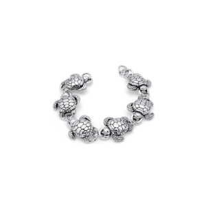 กำไลข้อมือเงินแท้ 925 ลายเต่าทะเลน่ารัก - ดีไซน์สัตว์ทะเล - Product Image 1