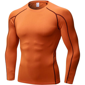 OEM men rash guard custom compression fit polyester quick dry breathable fabric for professional water sports training - Product Image 4