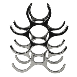 Wineglass Holder 5-9 Capacity Minimalist Design Home Furniture <b>Bar</b> Decor <b>Freestanding</b> Geometric Wine Bottle Holder - Product Image 1