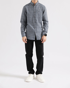 Camisa de Vestir Casual para Hombre, Doble Botonadura, Manga Tres Cuartos, Estampado de Dibujos Animados, 100% Algodón Satinado, Diseño Personalizado ODM, Precio al por Mayor - Product Image 1