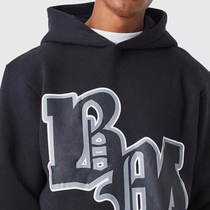 Conjunto Deportivo Unisex Negro con Capucha, Sudadera de Manga Larga con Estampado de Letras y Pantalones, Ropa Casual de Otoño - Product Image 5