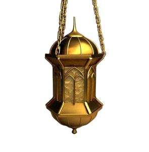 Lanterne suspendue en métal doré de haute qualité Nouvelles décorations de Noël intérieures et extérieures faites à la main pour mariage et festivals - Product Image 1