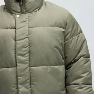 Blouson matelassé unisexe de haute qualité, style décontracté, brillant, col montant, à capuche, vente en gros, blousons gonflés personnalisés, toutes tailles - Product Image 3