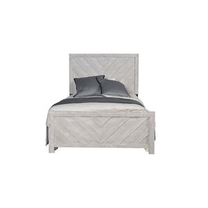 Letto Denver in Legno Grigio Stile Moderno, Elegante e Raffinato - Product Image 1