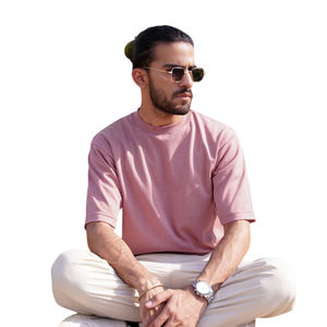 Camiseta Personalizada para Hombre, Estilo Ringer, Hombros Caídos, Cuello Redondo, Camiseta de Alta Calidad para Hombre - Product Image 5