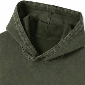 Sudadera con Capucha Extra Grande para Hombre, Color Sólido, Algodón French Terry, Informal, con Bolsillos, para Otoño - Product Image 2