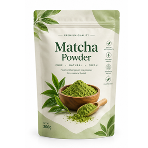 Polvo de Matcha Fino 200g para Aplicaciones Culinarias y de Bebidas, Polvo de Matcha Seco Naturalmente, Proveedor a Granel de la India - Product Image 1