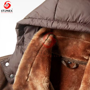 Chaqueta Acolchada con Capucha para Hombre, Relleno de Algodón, Ligera, para Invierno, Senderismo, Viajes, Casual, con Cierre de Cremallera - Product Image 4