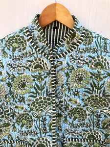 Veste sans manches style bohème avec design matelassé, veste courte, veste imprimée pour femmes, veste en coton à imprimé floral pour femmes - Product Image 5