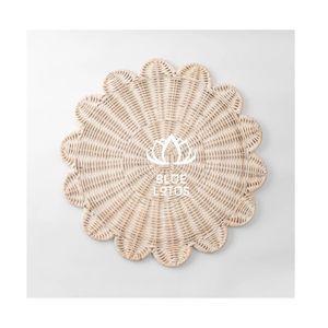 READY TO SHIP Rattan <b>Placemat</b> Pure Material For Creative Interior Art Displays And Sturdy Structure For Professional Stage Set - Product Image 1