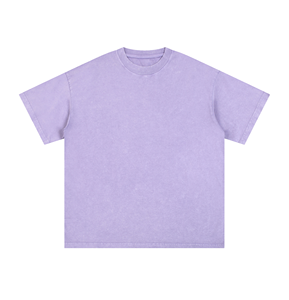 เสื้อยืดคอตตอนฟอกทรงโอเวอร์ไซส์ พิมพ์โลโก้ตามสั่ง สไตล์สตรีทแวร์ แขนสั้น ทรงหลวม ใส่ได้ทั้งชายและหญิง - Product Image 1