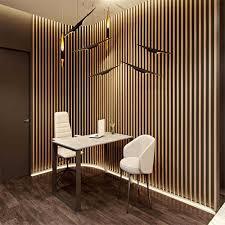 Contemporary 3D Wood Wall Board PVC Waterproof Sound Absorbing Indoor Decor Co-extrusion Material Anti-UV Weather Resistant - Product Image 3