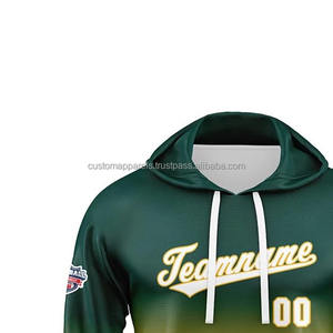 Sudaderas con Capucha de Fútbol Americano con Logotipo Personalizado para Hombre, Venta al por Mayor, Ropa Deportiva de Equipo con Estampado por Sublimación, Sudaderas Holgadas de Forro Polar - Product Image 3