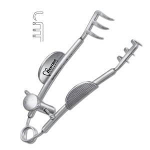 Espéculo ocular autorretenible Knapp, retractor quirúrgico de acero, juego de instrumentos manuales para microcirugía oftálmica, reutilizable - Product Image 3