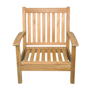 Sillón de Madera de Teca de Estilo Moderno, Sillas de Sofá para Jardín Exterior, Cómodas, con Cojín, EN OFERTA - Product Image 1