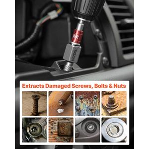 Set Estrattore Viti con 41 Pezzi, Estrattori Bulloni Easy Out, Adattatori Punte Trapano, Custodia Solida - Product Image 6
