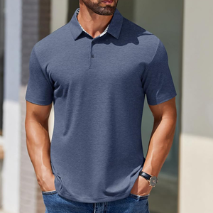 Polo de golf personnalisé pour homme en coton premium – Style décontracté de luxe Europe/USA – Vêtement de mode streetwear - Product Image 2