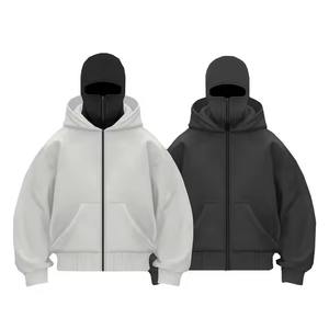 Sweat à capuche zippé intégral, élégant et confortable, en coton, idéal pour le streetwear, la superposition et les voyages - Product Image 3