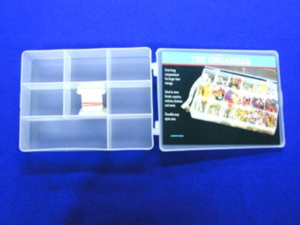 DK-615 8 Compartment Storage <b>Box</b> | Clear Plastic Storage <b>Box</b> with 8 Compartments Organizing Case for <b>Small</b> Items Desk Organizer - Product Image 4