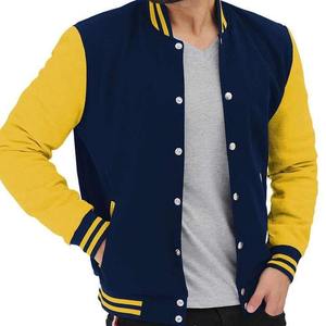 Custom Logo Wool Chenille Embroidery <b>Baseball</b> Letterman <b>Jackets</b> <b>Men</b> Vintage Blank Leather Sleeve Varsity <b>Jacket</b> - Product Image 3