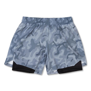 New Low Price Custom Branding Solid Color Running Wear Awrah Shorts Breathable <b>Mid</b> Waist Eco-Friendly Quick Dry Men's New Style - Product Image 1