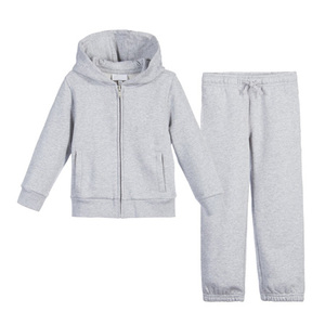 Blue French Terry Tracksuit Zip Up Hoodie <b>Jogger</b> Sweatpants Set Lightweight Unisex Streetwear Lounge Wear - Product Image 6