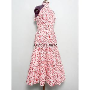 Manufacturer Wholesaler Indian 100% Cotton Formal Cute Casual Maxi <b>Dress</b> Printed Floral Off-Shoulder A-Line Breathable Party - Product Image 4