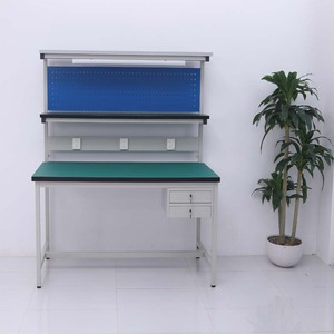 Table de travail ESD électrique pour réparation de téléphones électroniques, utilisation en salle blanche, design moderne, profil en alliage d'aluminium pour hôpitaux et écoles - Product Image 1
