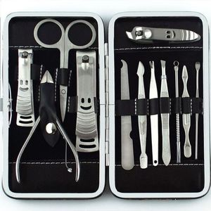 High Quality 5 1/10 1 Manicure Pedicure <b>Tool</b> Kit Stainless Steel Nail Clippers Cleaning Accessories <b>Leather</b> Packaging Teen Use - Product Image 4