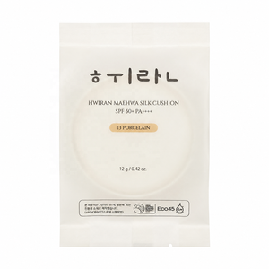 รองพื้นแบบคุชชั่น HWIRAN Maehwa Silk  ครีมบำรุงผิวเกาหลี เนื้อสัมผัสกึ่งแมตต์ ติดทนนาน ปกปิดอย่างเป็นธรรมชาติ แบบเติมได้ สีเข้ม 50 มล. สำหรับผิวหน้า - Product Image 5